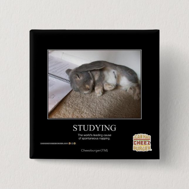 Badge Carré 5 Cm Étude (Devant)