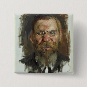 Badge Carré 5 Cm Étude pour un portrait de professeur Dr. Eduard