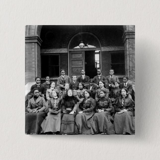 Badge Carré 5 Cm Étudiants de Fisk : 1899 (Devant)