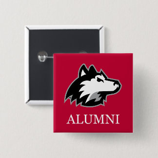 Badge Carré 5 Cm Étudiants de NIU Huskies