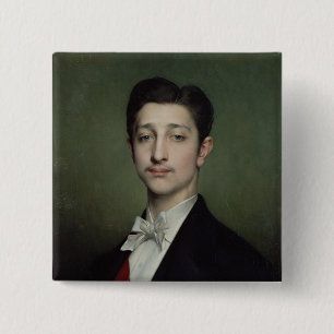 Badge Carré 5 Cm Eugene-Louis-Napoléon Bonaparte 1874