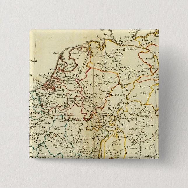 Badge Carré 5 Cm Europe 10 (Devant)