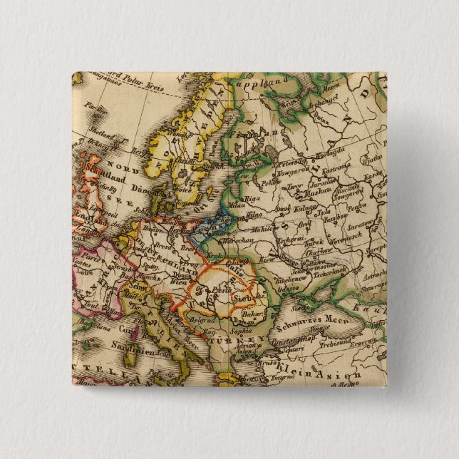 Badge Carré 5 Cm Europe 12 (Devant)