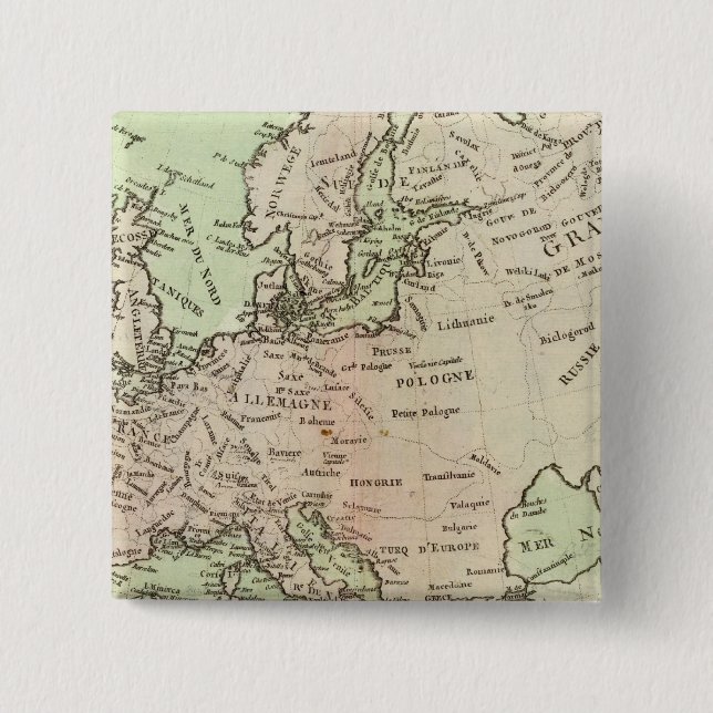 Badge Carré 5 Cm Europe 26 (Devant)