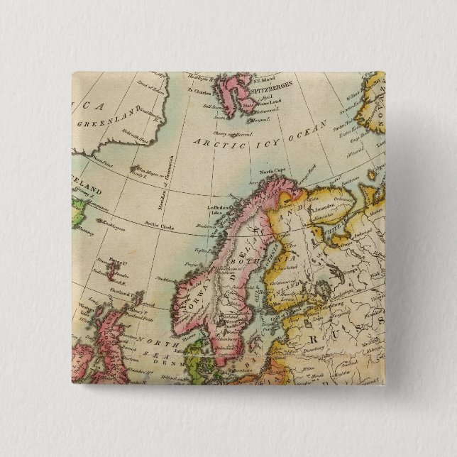 Badge Carré 5 Cm Europe 3 (Devant)