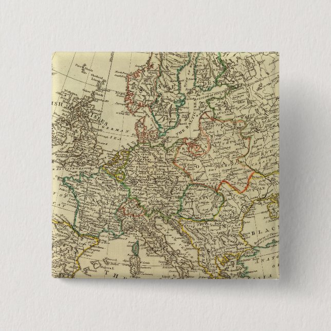 Badge Carré 5 Cm Europe 43 (Devant)