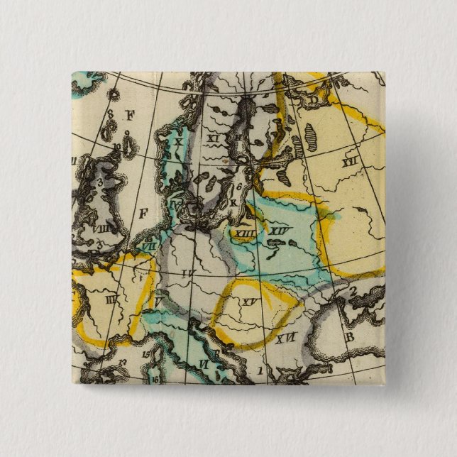 Badge Carré 5 Cm Europe 51 (Devant)