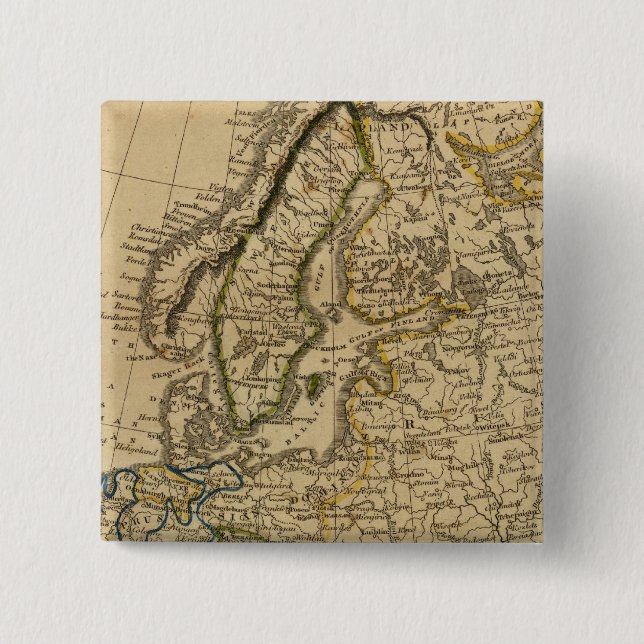 Badge Carré 5 Cm Europe 9 (Devant)