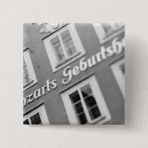 Badge Carré 5 Cm Europe, Autriche, Salzbourg. Lieu de naissance de 