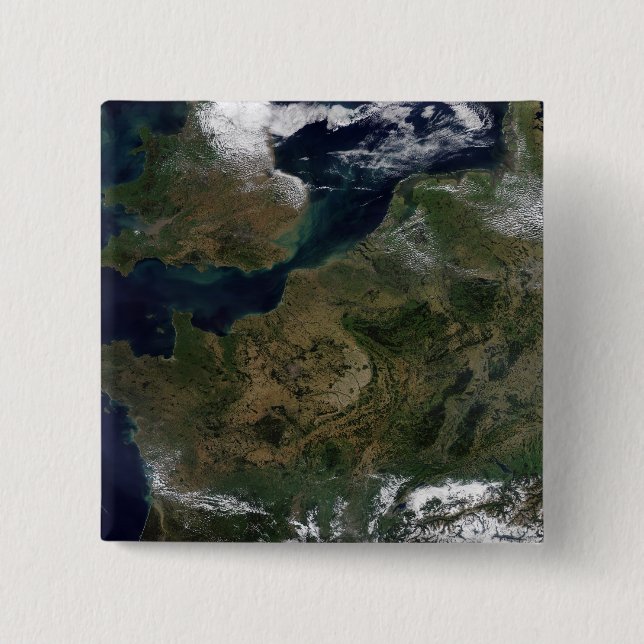 Badge Carré 5 Cm Europe du Nord-Ouest (Devant)