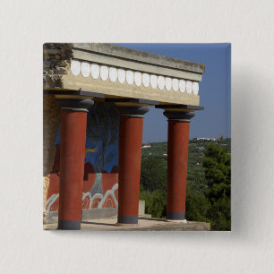 Badge Carré 5 Cm Europe, Grèce, Crète (alias Kriti), Héraklion