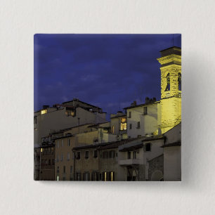 Badge Carré 5 Cm Europe, Italie, Florence, Détail architectural ;