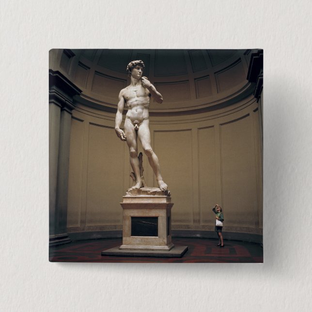 Badge Carré 5 Cm Europe, Italie, Florence. La taille réelle de (Devant)