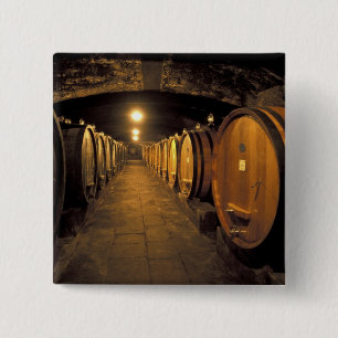 Badge Carré 5 Cm Europe, Italie, Toscane. Cave du Chianti