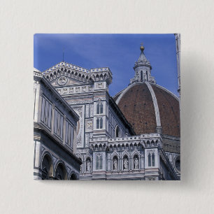 Badge Carré 5 Cm Europe, Italie, Toscane, Florence. Piazza del 2