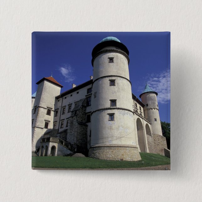 Badge Carré 5 Cm EUROPE, Pologne, Mts Carpates, Nouvelle Wisnicz (Devant)