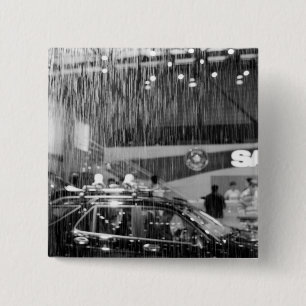 Badge Carré 5 Cm Europe, Suisse, Genève. Salon de l'automobile de G
