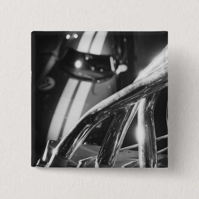 Badge Carré 5 Cm Europe, Suisse, Genève. Salon de l'automobile de G (Devant)