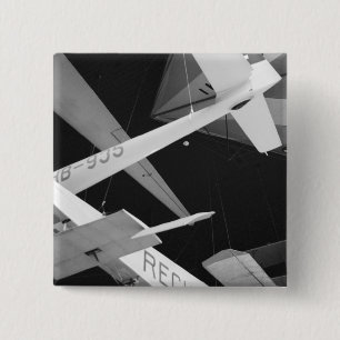 Badge Carré 5 Cm Europe, Suisse, Lucerne. Aéroglisseur