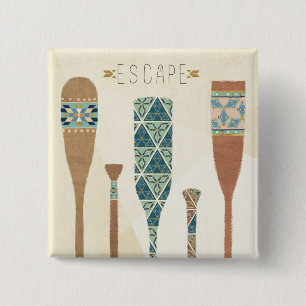 Badge Carré 5 Cm Évasion extérieure de Geo VI