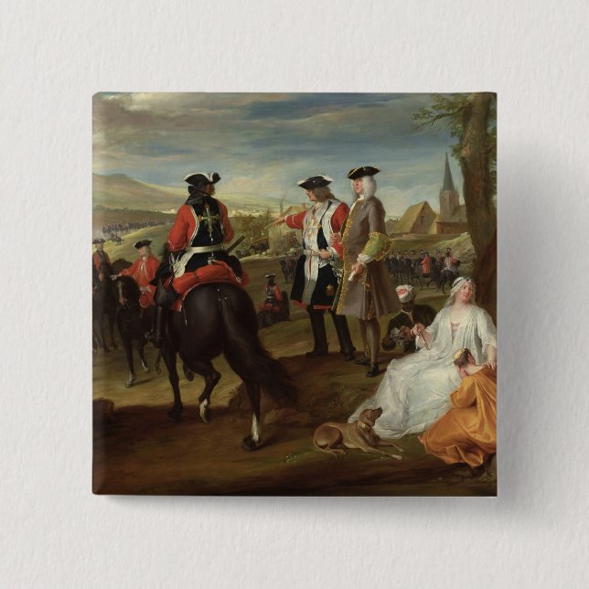 Badge Carré 5 Cm Examen des mousquetaires noirs (Devant)