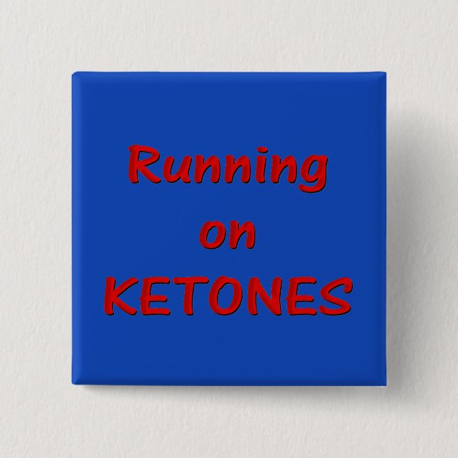 Badge Carré 5 Cm Exécution Sur Le Bouton Ketones (Devant)