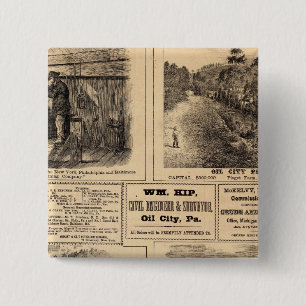 Badge Carré 5 Cm Exploitations pétrolières