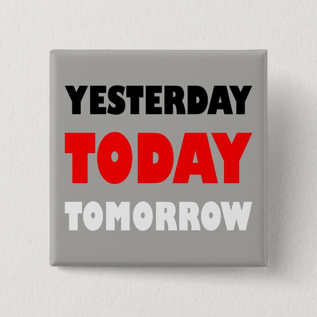 Badge Carré 5 Cm Expression positive du texte original (Devant)