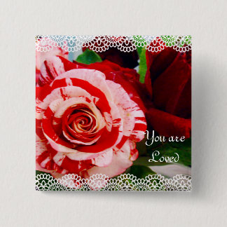 Badge Carré 5 Cm Expressions d'amour_