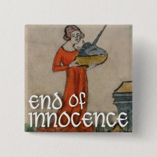 Badge Carré 5 Cm extrémité de bouton d'innocence