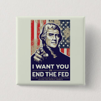 Badge Carré 5 Cm Extrémité de Jefferson le Fed
