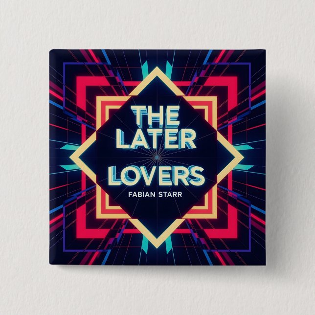 Badge Carré 5 Cm Fabian The Later Lovers Fan Button  (Devant)