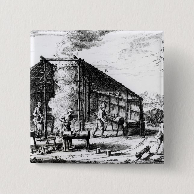 Badge Carré 5 Cm Fabrication d'entrave (Devant)