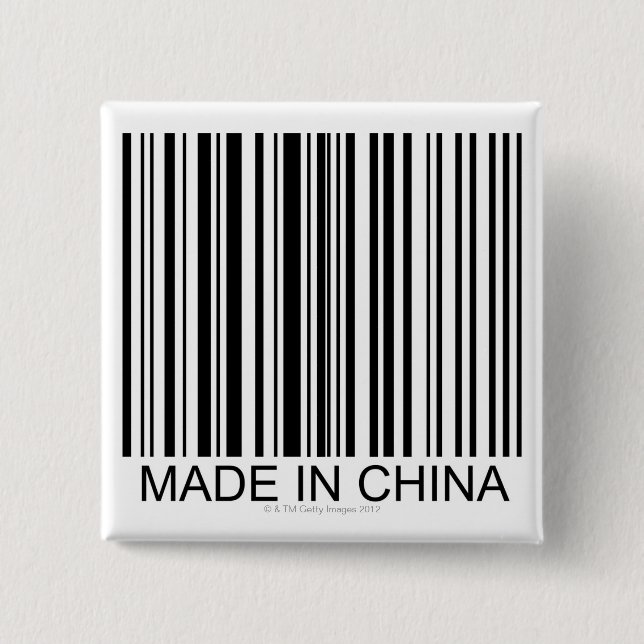 Badge Carré 5 Cm Fabriqué en Chine (Devant)