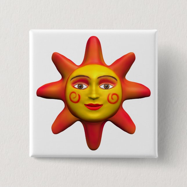 Badge Carré 5 Cm Face solaire (Devant)