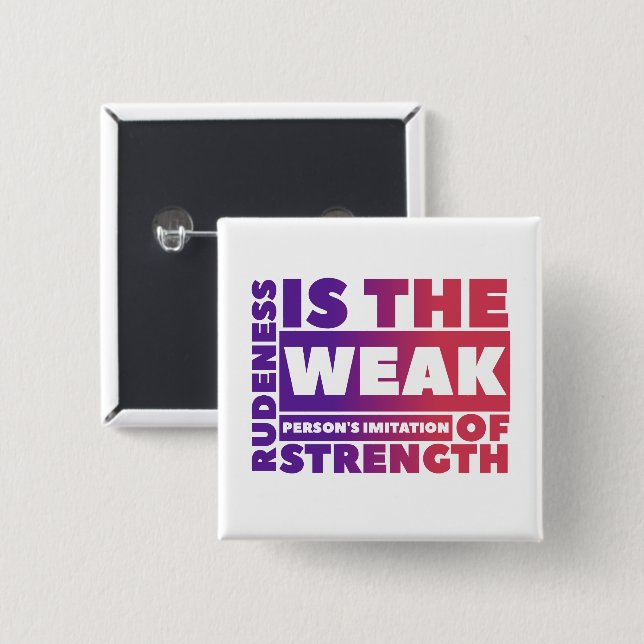 Badge Carré 5 Cm Faible - Bouton Carré (Devant & derrière)