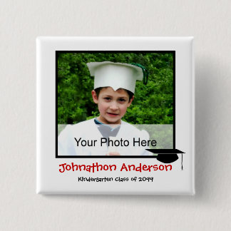 Badge Carré 5 Cm Faire-part d'obtention du diplôme de jardin