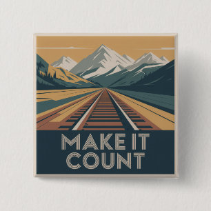 Badge Carré 5 Cm Fais que ça compte