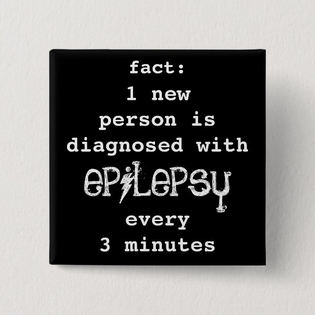 Badge Carré 5 Cm fait : 1 toutes les 3 minutes (Devant)