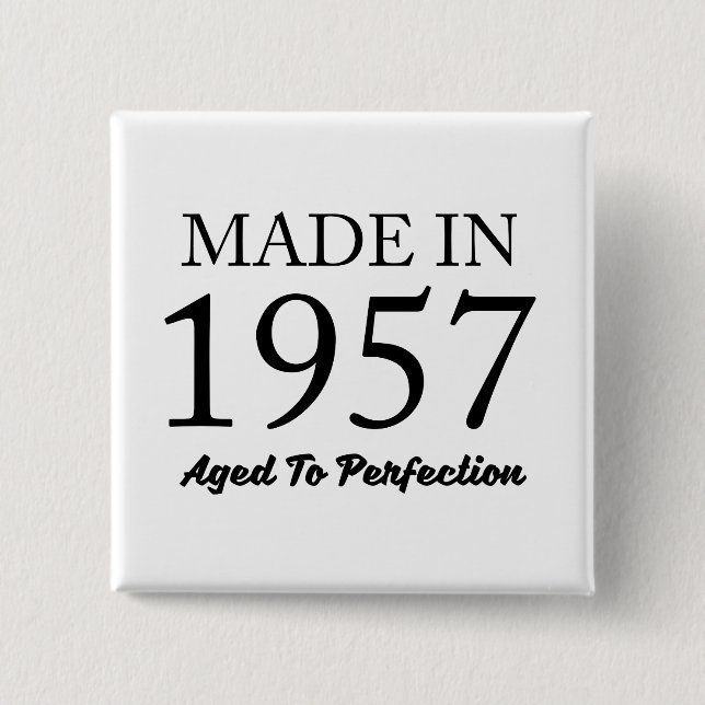 Badge Carré 5 Cm Fait en 1957 (Devant)