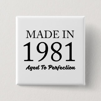 Badge Carré 5 Cm Fait en 1981