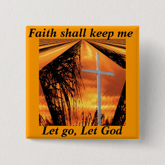 Badge Carré 5 Cm Faith_