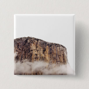 Badge Carré 5 Cm Falaise pure se levant au-dessus des nuages