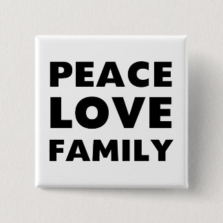 Badge Carré 5 Cm Famille d'amour de paix