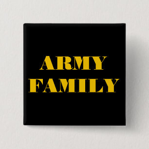 Badge Carré 5 Cm Famille de l'armée de boutons