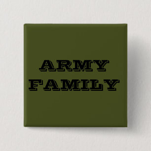 Badge Carré 5 Cm Famille de l'armée de boutons