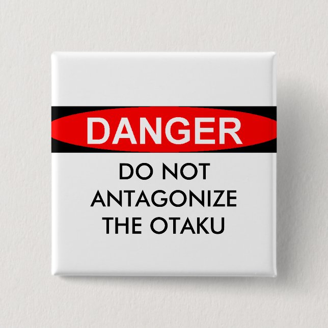 Badge Carré 5 Cm Fan d'Anime (Devant)