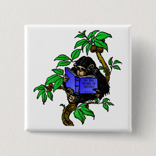 Badge Carré 5 Cm Fan de Darwin