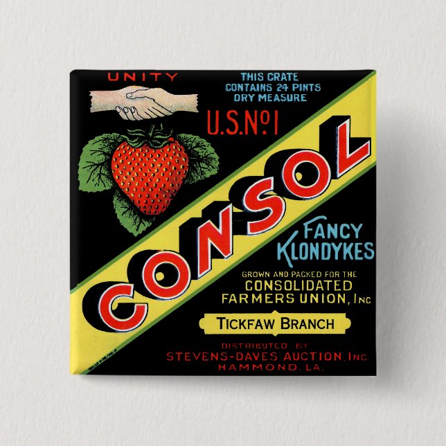 Badge Carré 5 Cm Fancy Klondykes (Devant)