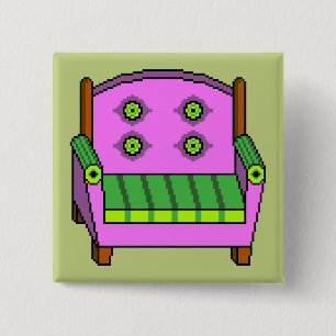 Badge Carré 5 Cm Fauteuil de mauvais goût